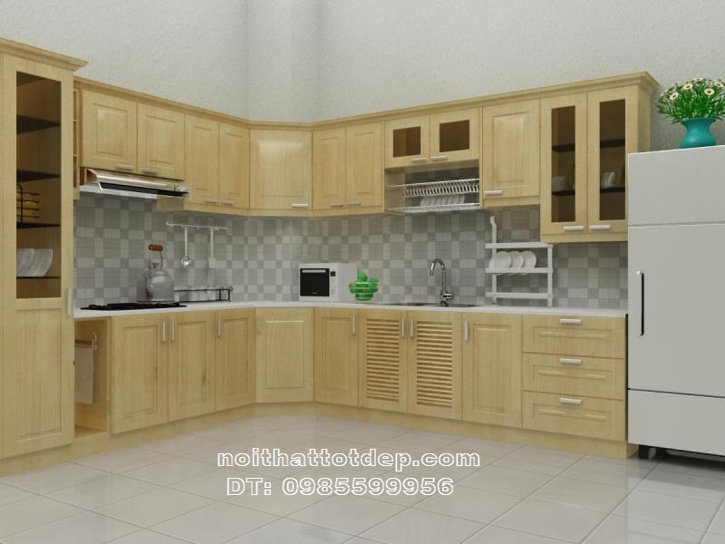 tủ bếp chữ L